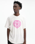Kenzo T-Shirt Boke Heart Loose Fit Ecru