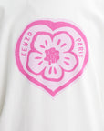Kenzo T-Shirt Boke Heart Loose Fit Ecru