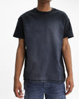 Purple T-Shirt Textured Inside Out Black