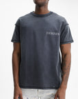 Purple T-Shirt Textured Inside Out Black