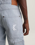 Karl Kani Retro Baggy Workwear Denim Bleached Blue