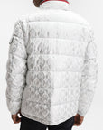 Moncler Jacket Bourne Allover Print White-Silver