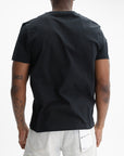 Purple T-Shirt Knitwear Short Slv Black