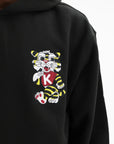 Kenzo Hoodie Wild Tiger Embroidered Black