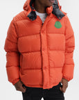 Moncler Jacket Cyclone Puffer Logo Orange