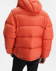 Moncler Jacket Cyclone Puffer Logo Orange