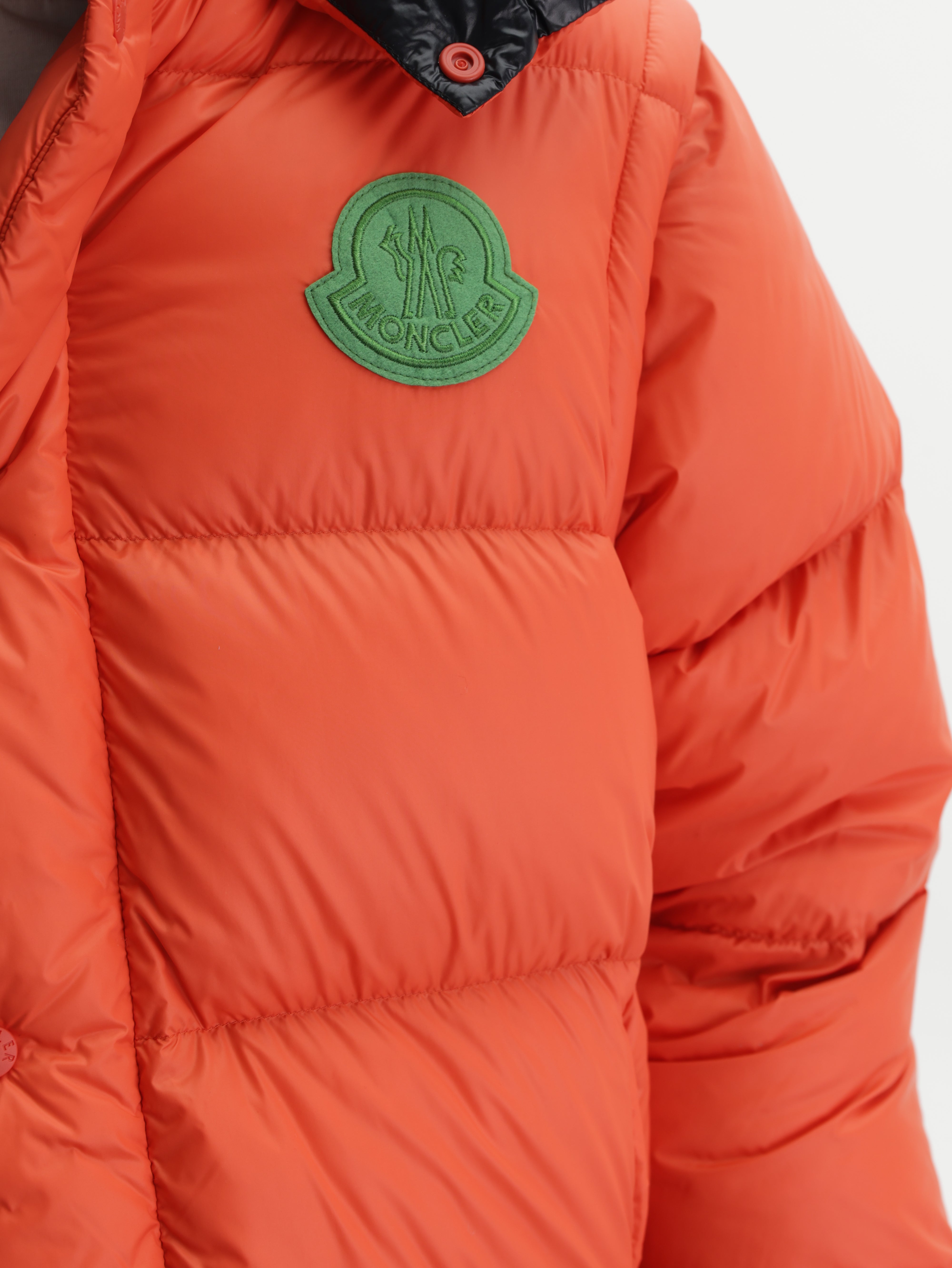 Moncler Jacket Cyclone Puffer Logo Orange – AL Capone Premium