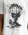 Purple T-Shirt Textured Knitwear White