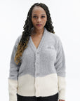 Kenzo Cardigan Winter Holidays Tinsel Wool Silver
