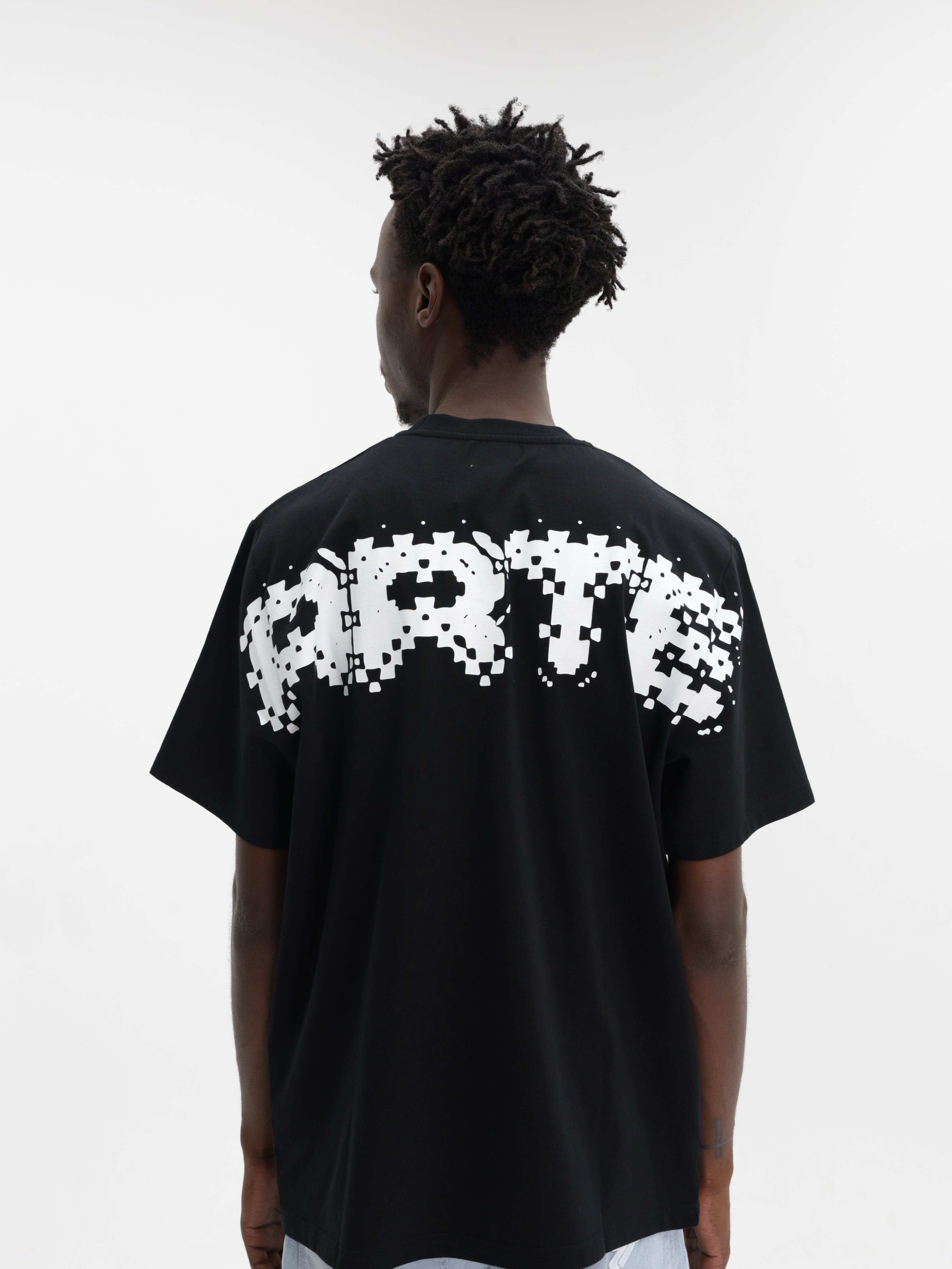 Arte Pixel Back T-Shirt Black - AL Capone Premium