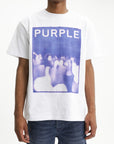 Purple T-Shirt Jersey White