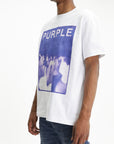 Purple T-Shirt Jersey White
