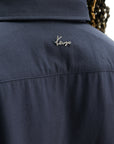 Kenzo Overshirt  Curved Hem Navy