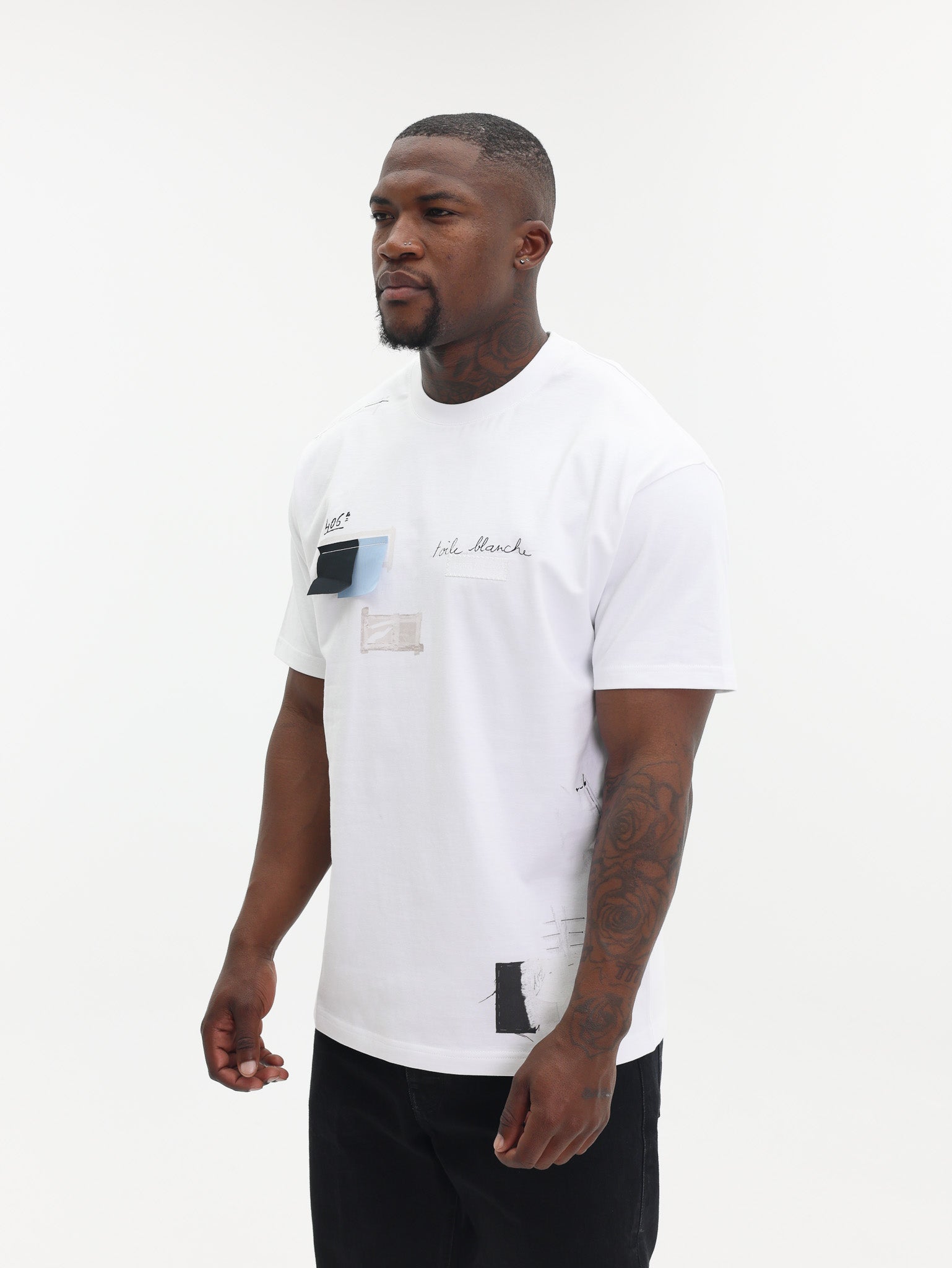 Givenchy T-Shirt Toil Blanche Logo White