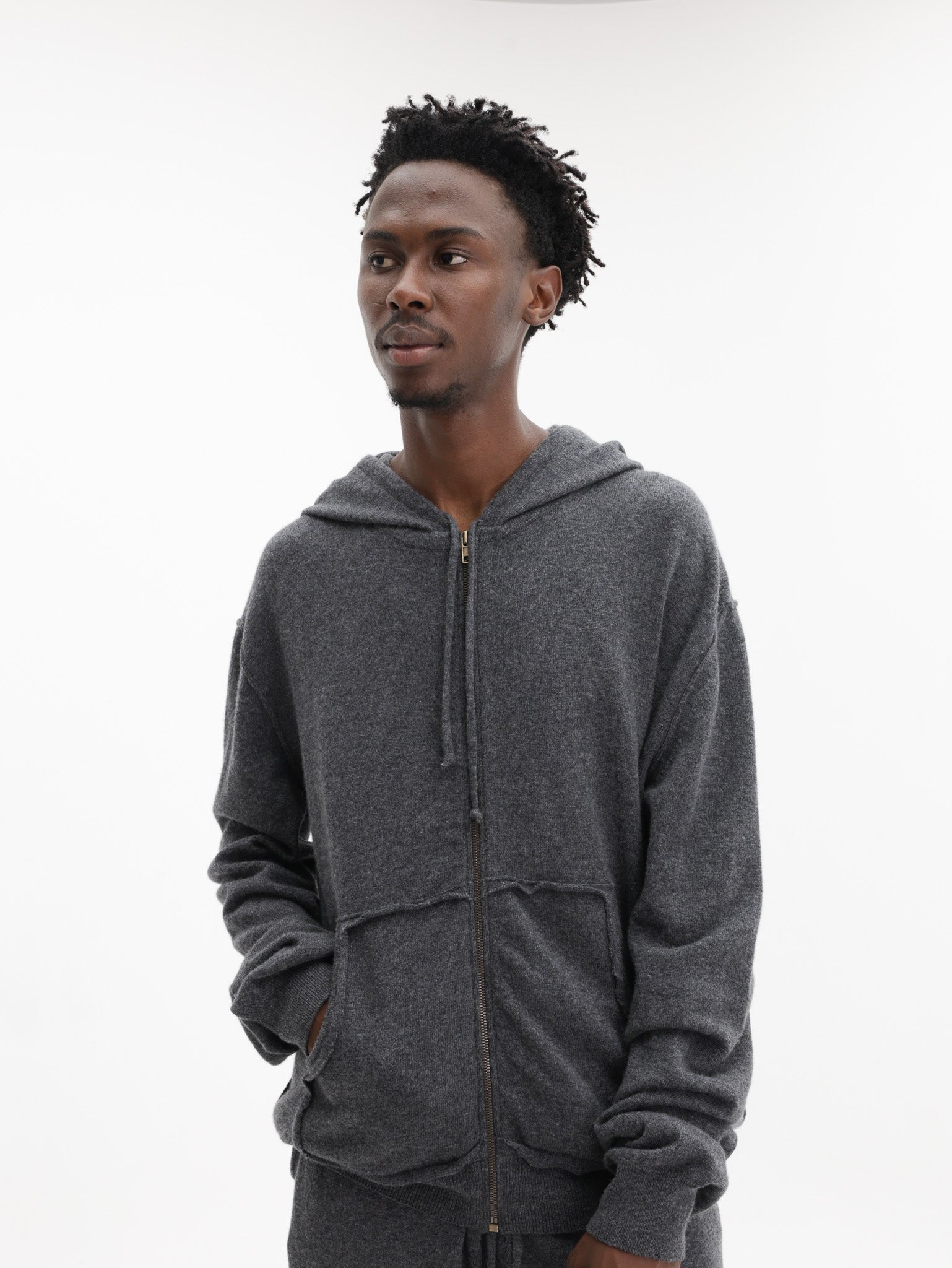 Maison Margiela Zipped Hoodie Dark Grey - AL Capone Premium