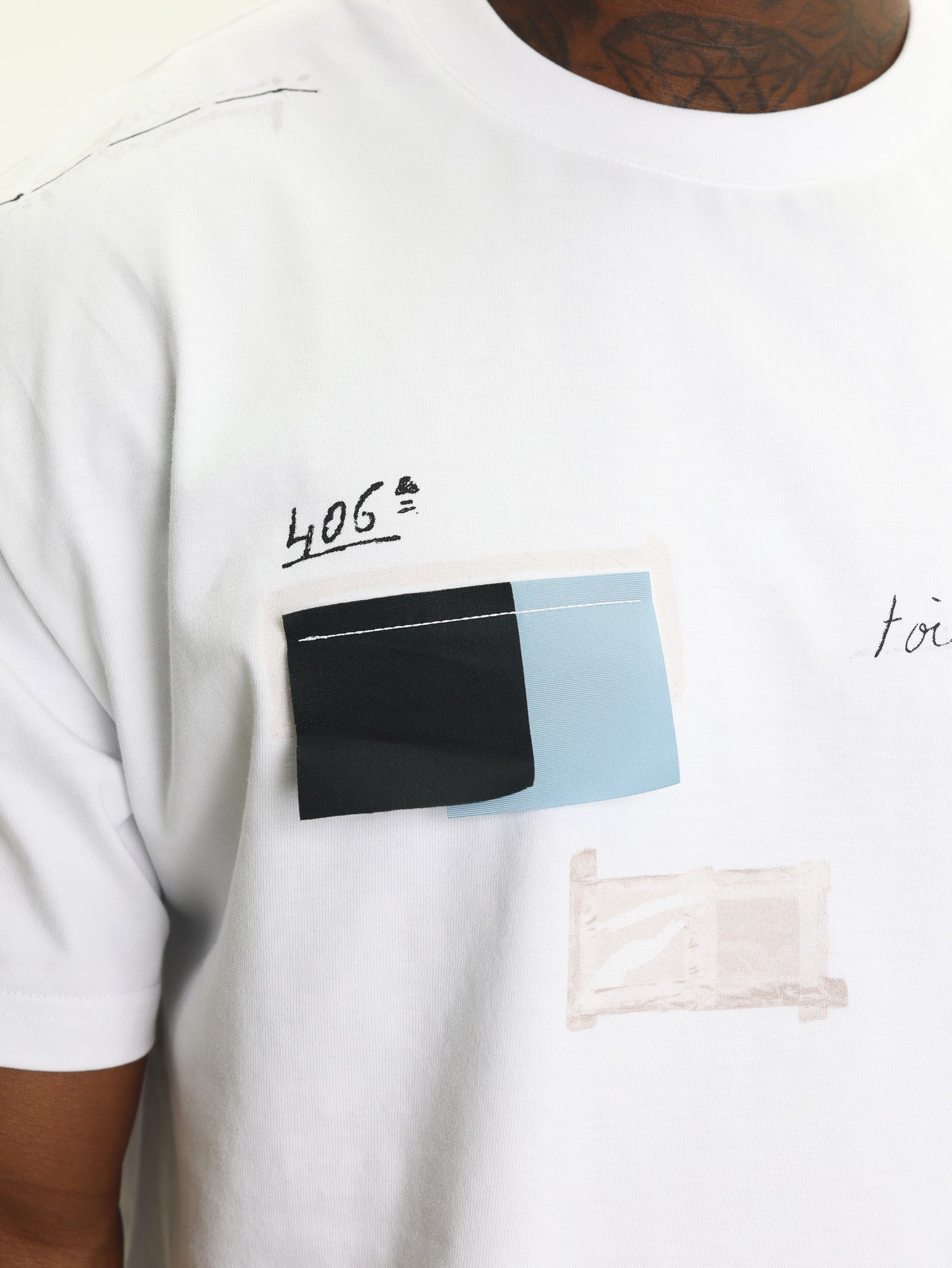Givenchy T-Shirt Toil Blanche Logo White