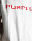 Purple T-Shirt Textured Knitwear Silver