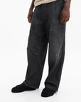 Maison Margiela Wide Leg Jeans Black