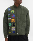 Market Jacket Logo Patchwork Green