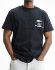 Purple T-Shirt Jersey Black