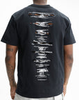 Purple T-Shirt Jersey Black