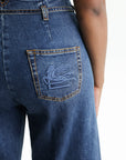 Etro Jeans Wide Leg High-Waisted  With Be Blue