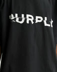 Purple T-Shirt Jersey Oversized Black