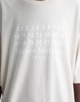 Maison Margiela Numerical Logo T-shirt Ecru