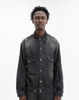 Maison Margiela Washed Trucker Denim Jacket Black
