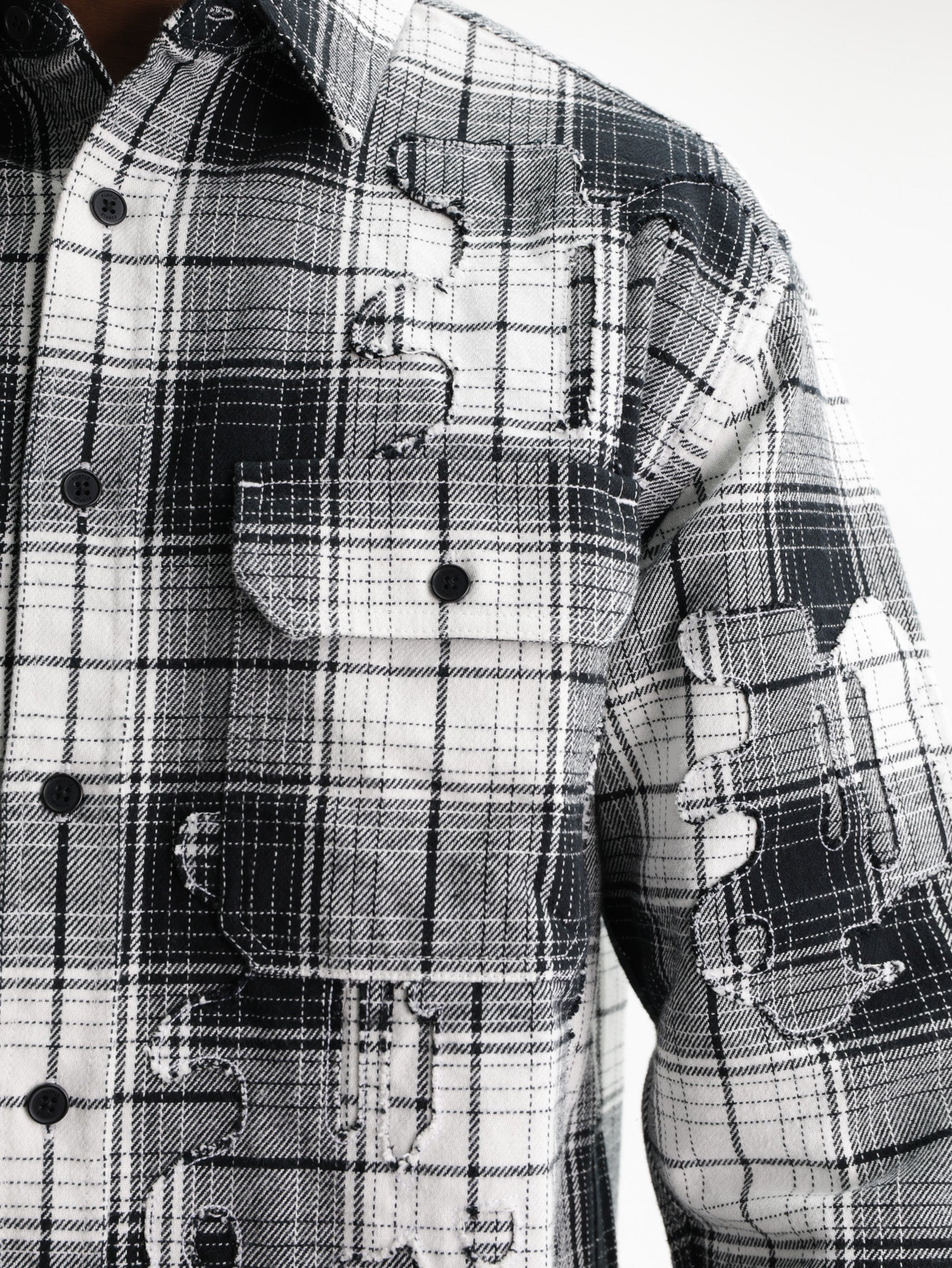 Purple Shirt Plaid Flannel Multi