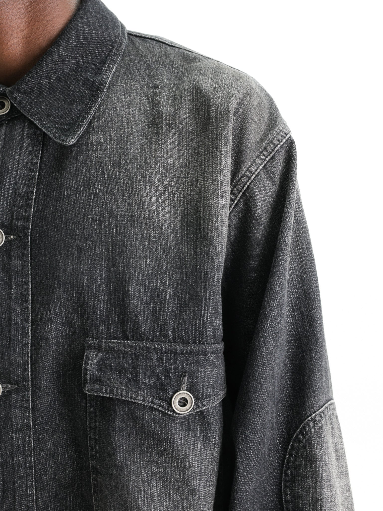 Maison Margiela Washed Trucker Denim Jacket Black - AL Capone Premium