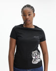 Kenzo T-Shirt Happy Tiger Black