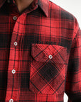 Purple Shirt Plaid Flannel Red