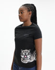 Kenzo T-Shirt Happy Tiger Black