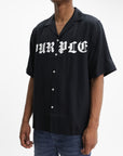 Purple Shirt Lyocell Black