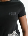 Kenzo T-Shirt Happy Tiger Black
