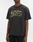 Market T-Shirt Dark Camo Washed Black