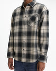 Purple Shirt Plaid Western Brown