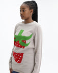 Comme Des Garcons Sweater Strawberry Grey