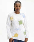 Comme Des Garcons Sweater Splatter Yellow-Blue-Khaki-White