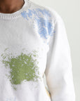 Comme Des Garcons Sweater Splatter Yellow-Blue-Khaki-White