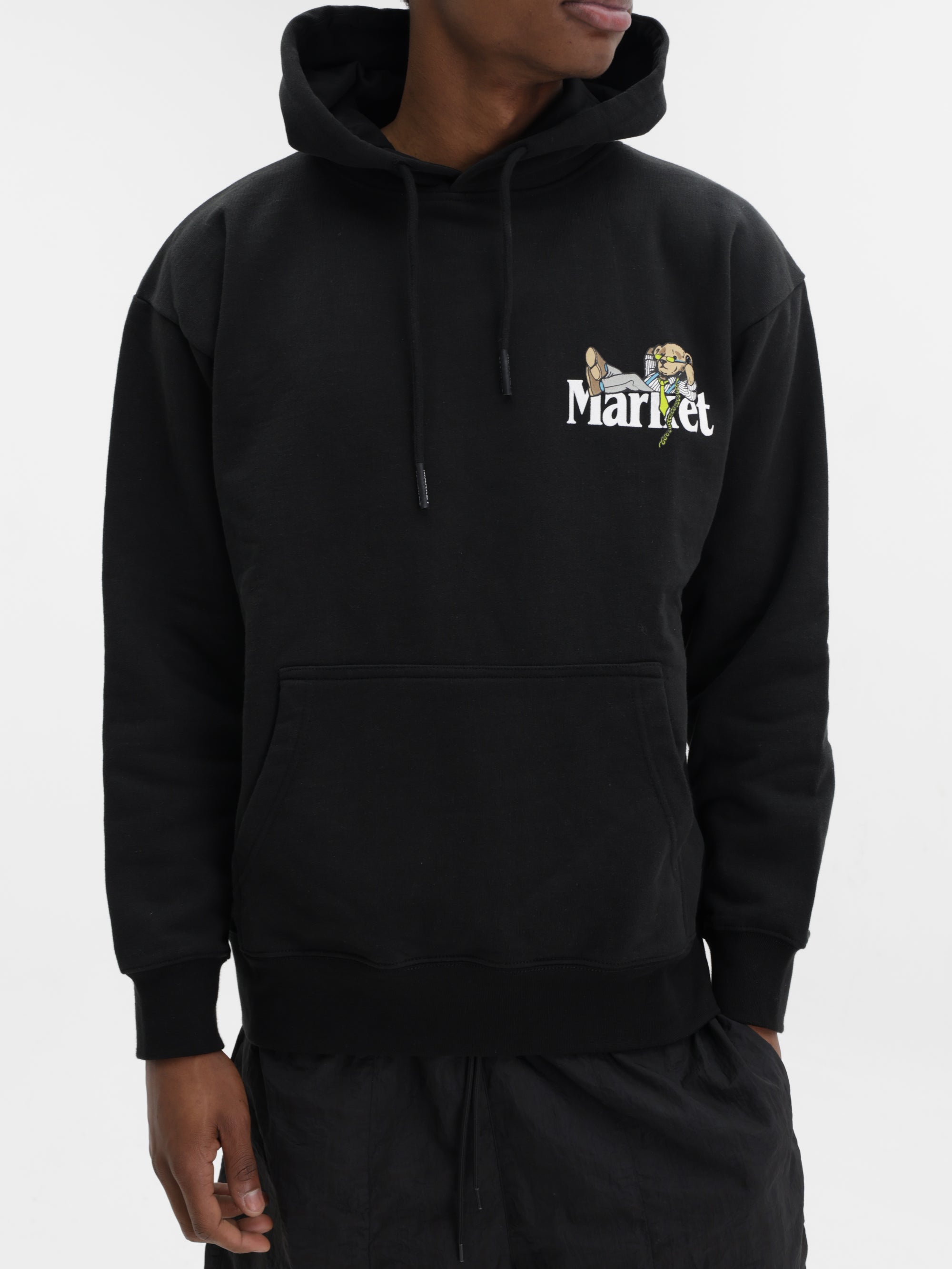 Market Hoodie Better Call Bear Black