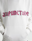 Acupuncture Hooded Sweater White-Red