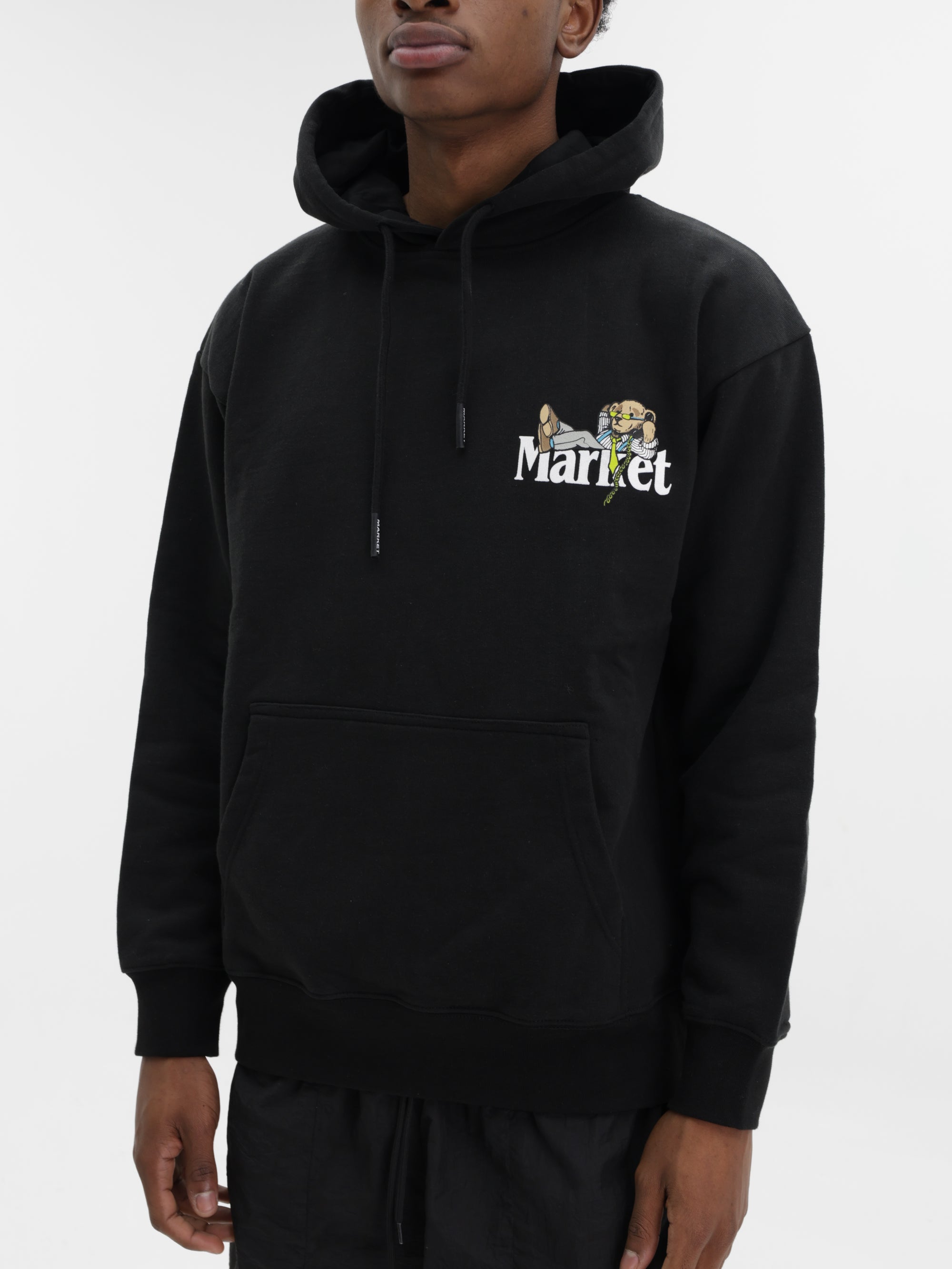 Market Hoodie Better Call Bear Black