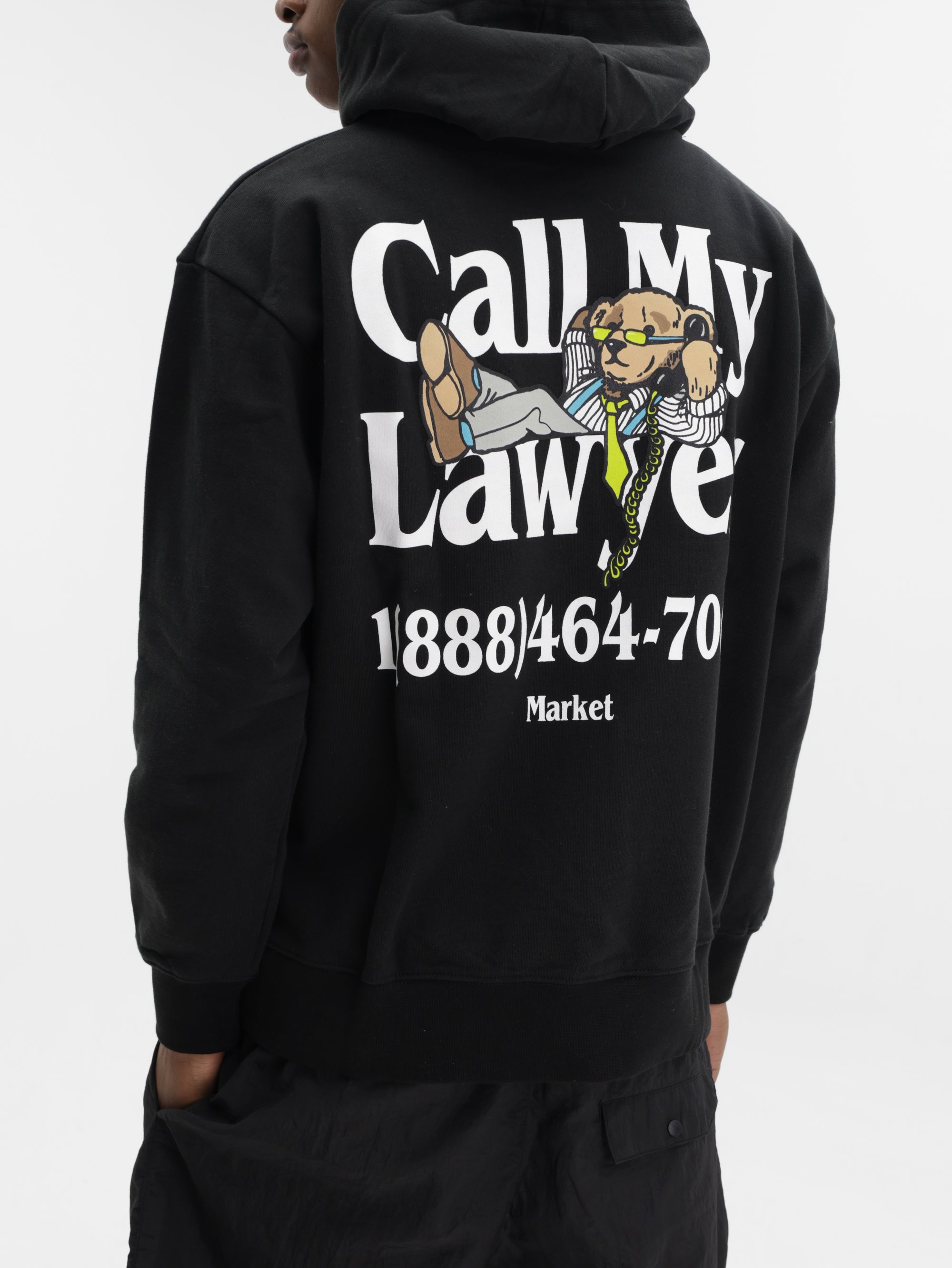 Market Hoodie Better Call Bear Black