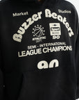 Market Sweater Hooded Buzzer Beaters Black-White