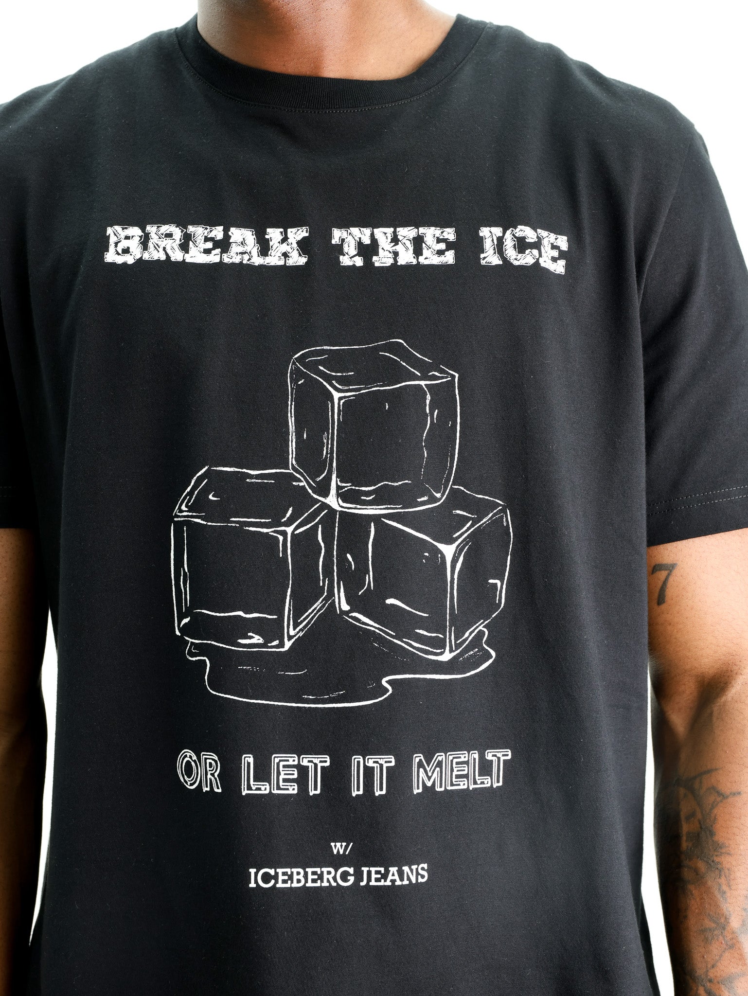 Iceberg T-Shirt Break The Ice Black - AL Capone Premium