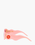 Casablanca Sunglasses Acetate & Metal Oval Wave Pink