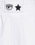 Chiara Ferragni Shorts Elastic Logo White