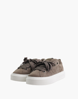 Cleens Sneaker C50 Suede White Sole Chocolate Brown
